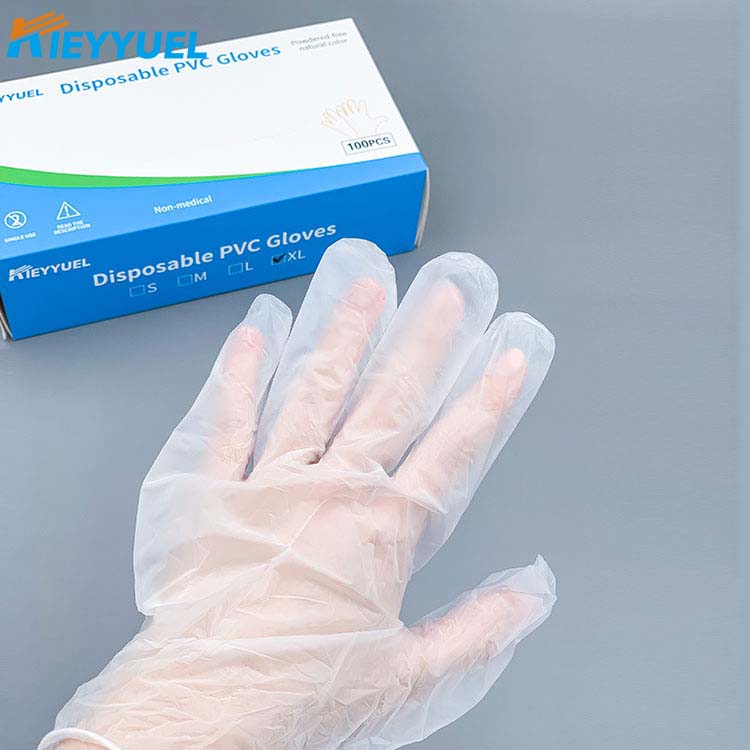 Vienreizlietojami PVC cimdi